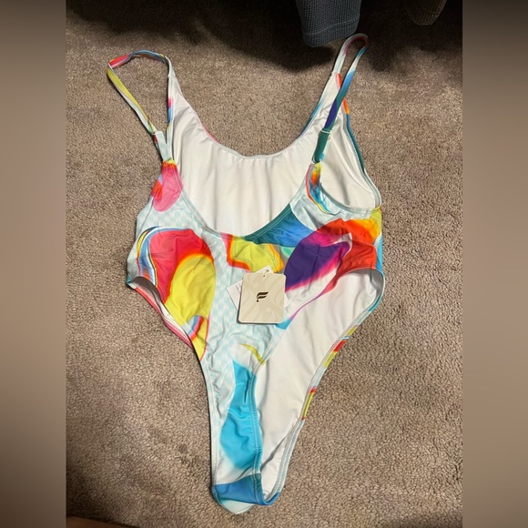 One-piece swimsuit. Brand is fabletics - pride collection. - Picture 2 of 3